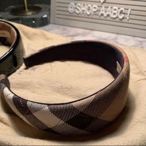 Burberry headband checkered print ONLY